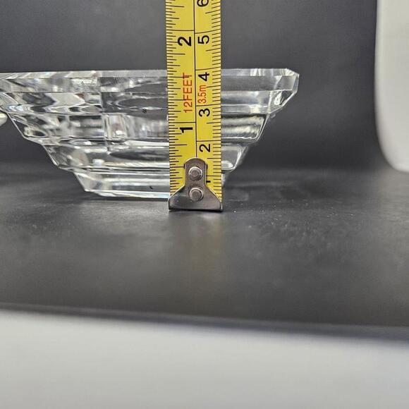 Art Deco Crystal Candle Shannon Crystal Designs of Ireland Pillar - Picture 12 of 14